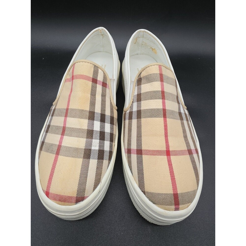 Slazenger Plaid Canvas Slip-On Sneakers (Design by Korea)-Read Description